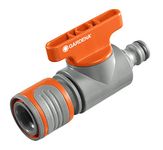 GARDENA regulator valve: the valve to regulate and shut off the water flow at the outlet of a tube of a Y-piece, ideal for range determination of a sprinkler in the package (2977-20)