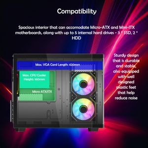 ionz Gaming PC – Ryzen 5, RTX 5060 Graphics Desktop Computer