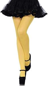 Leg Avenue Women's Nylon Tights, Yellow, One Size