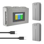 Rszfnjxry Mini 4K/Mini 2 Series Intelligent Flight Battery(2 Packs) with Two-Way Charging Hub Compatible with DJI Mini 4K/Mini 2/Mini 2 SE/Mini SE,2400mAh 31 Mins Flight Time