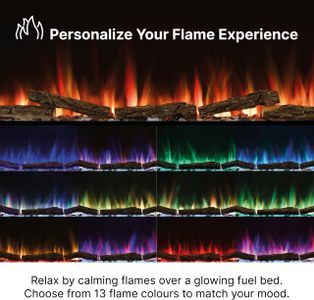 Dimplex 60" Optiflame Electric Fireplace – Black