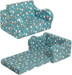 MOMCAYWEX Happy Owl Kids Sofa, 2-in