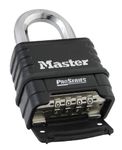 Combination Padlock, Bottom, Black/Silver