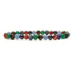 Gemaltic Healing Crystals Wellbeing Bracelets - Charged & Certified Gemstones, Extra Rubber & Soft Needle Free (Childhood, 6MM)