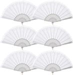 BABEYOND 6pcs White Lace Folding Ha