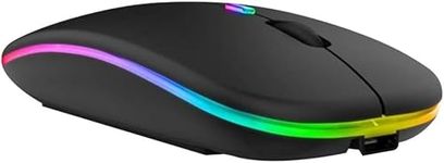 Mouse, Wireless, Bluetooth Wireless Mouse, Quiet, Thin, 7 Color Led Lamp, Wireless Mouse, 3 Level Dpi Modes, 2.4Ghz, Optical, High Sensitivity, Usb, High Precision, Compact, Energy Saving, Portable, C