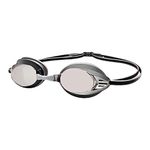 Amazon Basics Unisex-Adult Swim Goggles, Mirrored-Silver