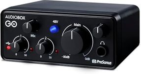 PreSonus AudioBox GO, USB-C, Audio Interface, For Music Production with Studio One DAW Recording Software, Music Tutorials, Sound Samples and Virtual Instruments
