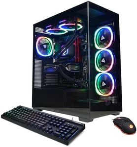 CyberPowerPC Gamer Supreme Liquid Cool Gaming PC, AMD Ryzen 7 8700G 4.2GHz, GeForce RTX 4070 Super 12GB, 64GB DDR5, 2TB PCIe Gen4 SSD, WiFi Ready & Windows 11 Home (SLCAI9200A)