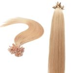 16" 18" 20" 22" Pre Bonded Remy Human Hair Extensions-Nail Tip- 0.6g x 25strands-Grade AAA-Multi Colours (18", 27 Strawberry Blonde)