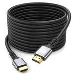 looyotul 4k Hdmi Cable 30ft Ultra High Speed HDMI 2.0 Cable 4K@60Hz 18gbps Gold Plated Connector 3D ARC Ethernet HDMI Cord for HDTV Monitor Laptop Roku TV Xbox PS4/PS5(Silvery)