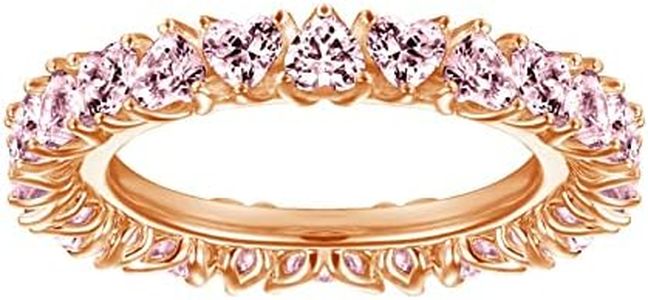 Beydodo Alliance Argent Femme Fiançailles, Bague 3.5mm Coeur Zirconium Or Rose Taille 51.5 Cadeau Saint Valentin Femme