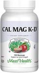 Maxi Health Men and Women 500 mg Calcium Supplement with Vitamin D3 (2000 IU), Magnesium (250 mg) and Vitamin K2 (150 mcg) - Bone, Teeth and Joint Support - 120 Capsules