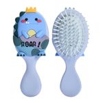 Tranquil Beauty Bristle Brush Hair for Kids, Toddler, Teens - Dinosaur HairBrush for Detangle, Smoothing, Straightening Knots for Curly, Wavy