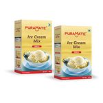 Puramate Vanilla Ice Cream Mix, 100 gm (Pack of 2)