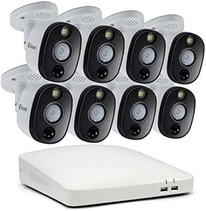 Swann Home Security Camera System with 1TB HDD, 8 Camera 8 Channel, 4K Ultra HD DVR, Indoor/Outdoor, Color Night Vision, Heat/Motion Waring Light,SWDVK-85680W8WL