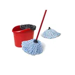 Vileda SuperMop and Bucket Set with 1 Extra Refill | Extendable Handle | Made of 100% Microfibre | Machine Washable Mop Head