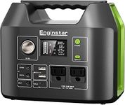 EnginStar Portable Power Station 300W, 298Wh Battery Pack with 110V Pure Sine Wave AC Outlet for Outdoors Camping Travel Hunting Emergency Use, 80000mAh Backup Battery Power Supply for CPAP Machine-Green