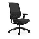 Steelcase Reply Air Ergonomic Office Chair With Height Adjustable Armrests And Lumbar Support Black