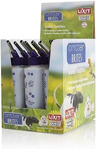 Lixit Bulk Water Bottles with Display Case for Rabbits, Ferrets, Chinchillas, Rats, Mice, Guinea Pigs', and Other Small Animals (8 Ounce)