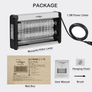 FRAXINUS Electric Fly Zapper 20W – Indoor Insect Killer