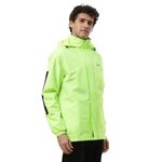 ZEEL Rain Coat for Men Waterproof for Bike Riders with Adjustable Hood along with inner pockets,Waterproof Rainwear Suit with Polyester Jacket and Pants, AZ18 Green M