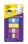 Post-it Index Strong Filing Tabs, Small - 40 Tabs, 15.8 mm x 38.1 mm, Blue, Purple, Pink, Yellow - Extra Strong Sticky Flags for Documents and Information