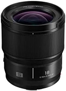 Panasonic Lumix S-S18E – Bright 18 mm/F1.8 Wide Angle Lens, Compact and Lightweight, Dust/Water Protection, Cold Resistant, for Photo Video, Black