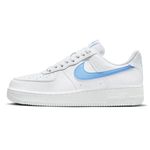 Nike Men's Basketball Shoes, White/White/Volt/University Blue, 11