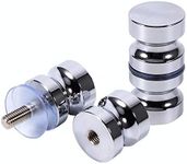 ZKSM Shower Screen Handle 2 Set Bathroom Door Handle Knob with Solid Stainless Steel for Replacement Groove Glass Door(Install Screw 7.8x30mm)