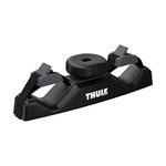 Thule JawGrip Paddle Holder - Rooftop Oar Carrier - Windsurfing mast Carrier - Carry 2 Paddles or oars - t-Track Compatible - Durable Rubber Padding Protects Gear - 15lb Weight Limit
