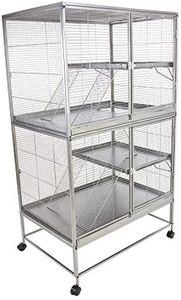 Cozy Pet Large Rodent Cage 12mm Bar Spacing for Rat, Ferret, Chinchilla, Degu or other Small Pets, Large Rodent Cage RC03