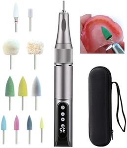 Cordless USB Polishing Machine,Portable Electric Mini Precision Polisher Repair Fine Surface Edge Correction and Cleaning 35000 RPM Rechargeable Polish Tool Kits with 11-Piece Head Kit & Travel Case