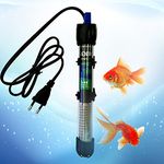 Jainsons Pet Products Sobo Glass Aquarium Heater Fully Submersible Aquarium Heater/Adjustable Temperature (20°-32°C) Fish Tank Heater Fish Aquarium Tank Waterproof Heaters (75W)