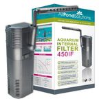 allpondsolutions Fish Tank Filter, 450IF Internal Aquarium Water Filter for Small Coldwater or Tropical Aquariums for Tanks Up to 90 Litres – Include Spray Bar and Venturi to add Oxygen.