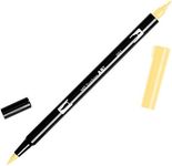 Tombow Dual Brush Pen Art Marker, 991 - Light Ochre, 1-Pack