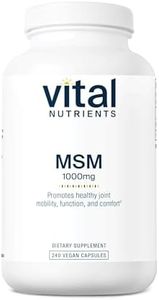 Vital Nutrients - MSM 1000 mg - Natural Form of Organic Sulfur - 240 Capsules