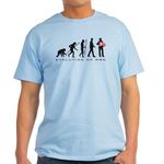 CafePress Evolution of Man Accordion Player T Shirt Men's Traditional Fit Light Casual Tshirt