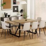 MUUOKY Dining Table Set for 8, 71''