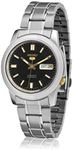 Seiko Men's SNKK17 Stainless Steel Analog with Black Dial Watch