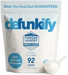DEFUNKIFY Powder Laundry Detergent | Free and Clear Laundry Detergent Powder w/Odor Crushing & Stain Removing Washing Detergent | EPA Safer Choice - 92 Loads (55 oz) - For Activewear & All Laundry