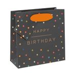 Glick Luxury Small Gift Bag, Happy Birthday Spots, PS Sweetie Gift Bag, Multi-Colour, 140w x 140h x 60d mm (GST24)