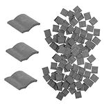 ADOCARN 50pcs Mini Bricks Decor Models Miniature Accessories Stem Mini Roof Tiles Model Mortar Water Soluble