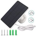 Solar Panel for Security Camera Outdoor, Solar Panel Charger for Rechargeable Battary Powered Surveillance Camera, IP65 Waterproof,9.8 ft Cable，360°Adjustable Mounting (1 Pack)