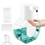 Soap Dispenser Automatic, 420ml Hand Wash Dispenser Wall Mounted, 4 Speed Adjustable USB Rechargeable Electric Soap Dispenser Touchless for Bathroom Toilet Kitchen Office