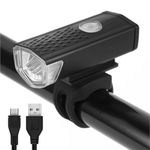 ONBICLE Bicycle Front Light USB Rechargeable Waterproof Cycle, High 300 Lumens Headlight for Mountain Bike Cycle Light