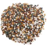 Foodie Puppies Natural Tumbled Gravel Decorative Stones Marble Chips for Aquarium Garden Indoor & Outdoor Decoration Pebble (Mix Marble Crush, 5kg)