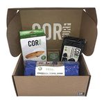 COR Surf Gift Box Bundle (4 Items) Microfiber Changing Poncho | Wetsuit Changing Mat | Surfboard Wall Rack | Surf Wax All-in-one Gift Box