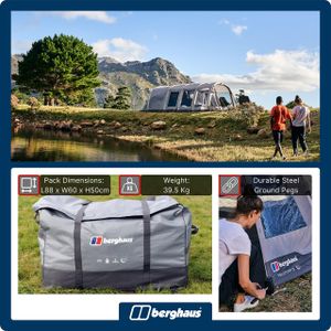 Berghaus Telstar 5 Nightfall Tent – 5-Person Family Camping Shelter