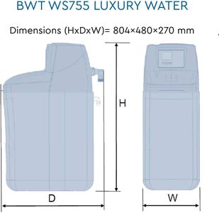 25L Electronic Water Softener – Compact Home Limescale Remover